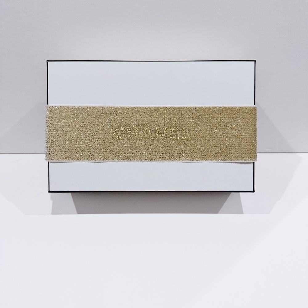 Chanel Gift Box (EMPTY) with Gold Chanel Band